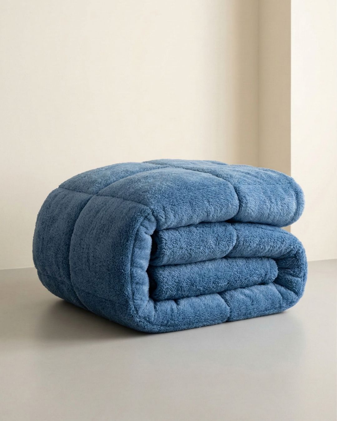 Smokey Blue Snuggle Fleece Comforter Set