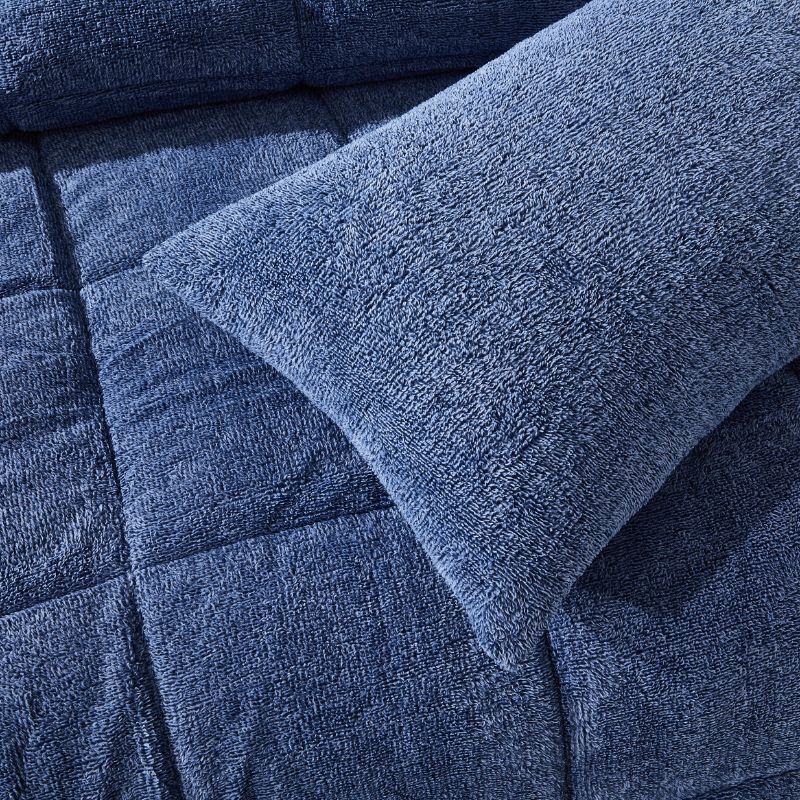 Blue Spec Snuggle Fleece Comforter Set