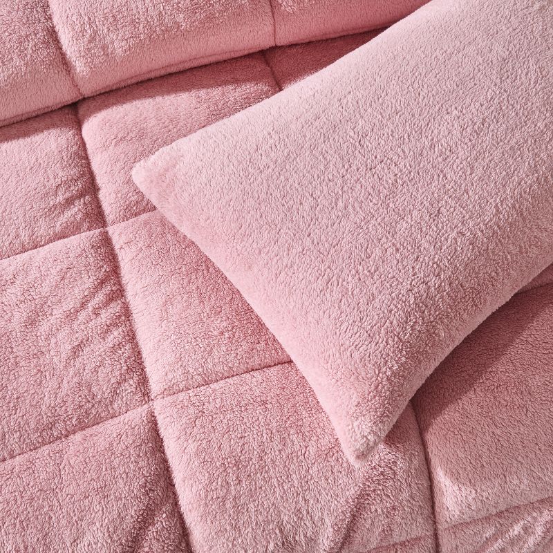 Blush Snuggle Fleece European Pillowcase Pair