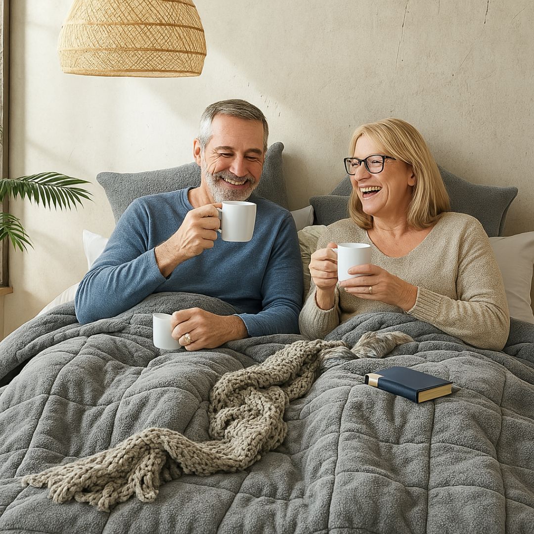 Steel Charcoal Snuggle Fleece Comforter Set