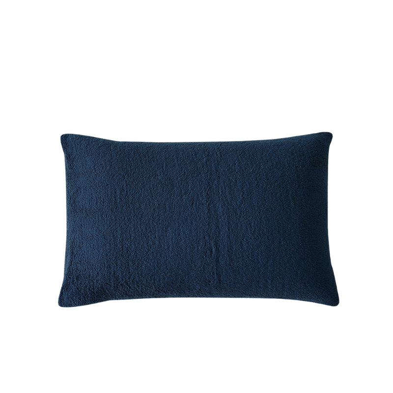 Midnight Blue Snuggle Fleece Pillowcase Pair