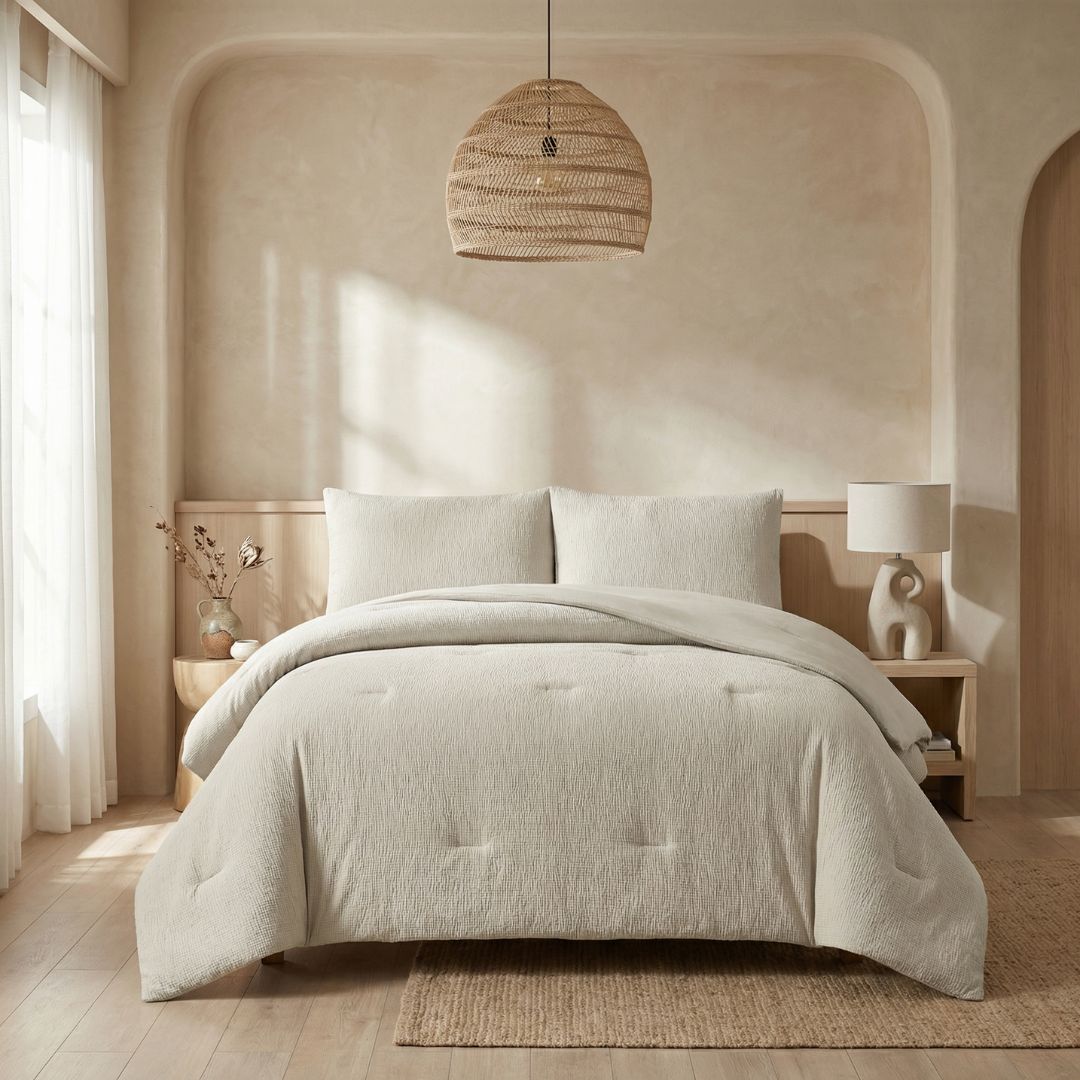 Stretch Woven Moon Comforter Set