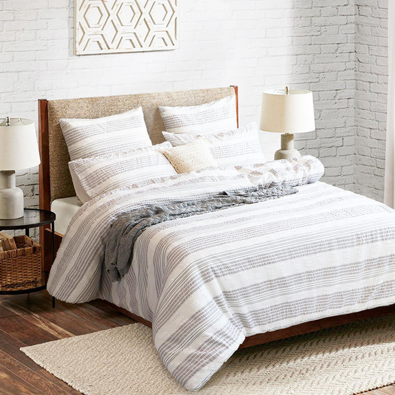 Layered bedding look with Renee Taylor Lenone 100% Cotton European Pillowcase.