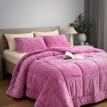 All Seasons Snuggle Fleece Crocus Comforter Set