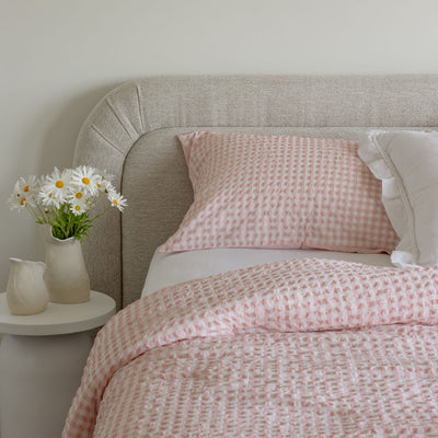 Gingham Strawberry Whip Comforter Set