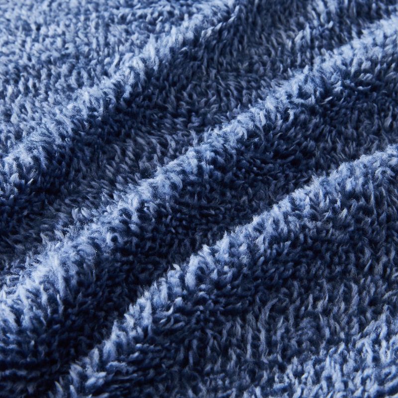 Blue Spec Snuggle Fleece European Pillowcase Pair