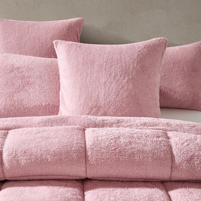 Blush Snuggle Fleece Comforter Set