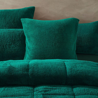 Forest Green Snuggle Fleece Comforter Set