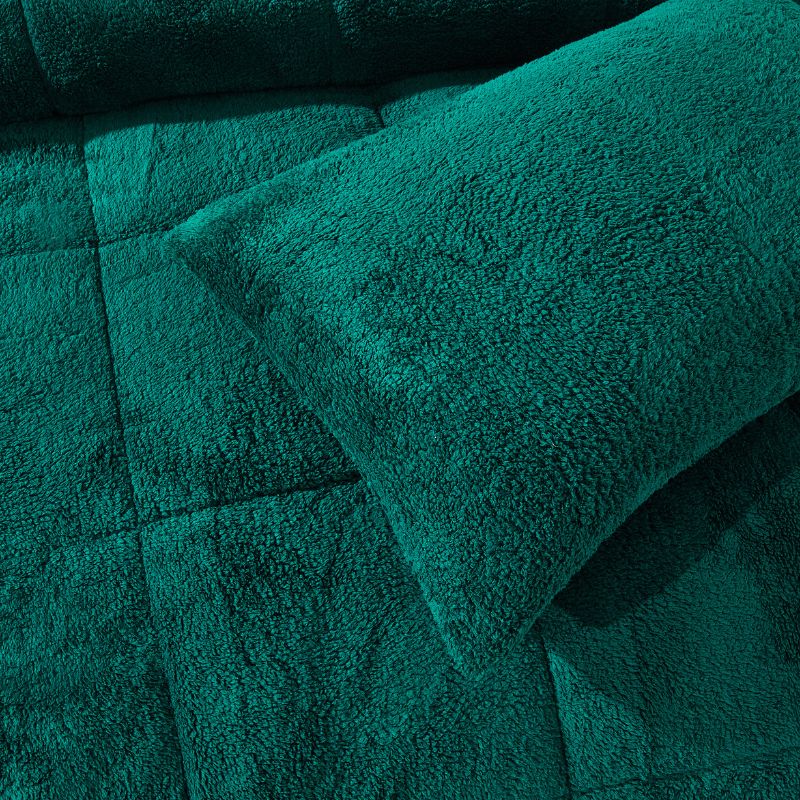 Forest Green Snuggle Fleece Comforter Set