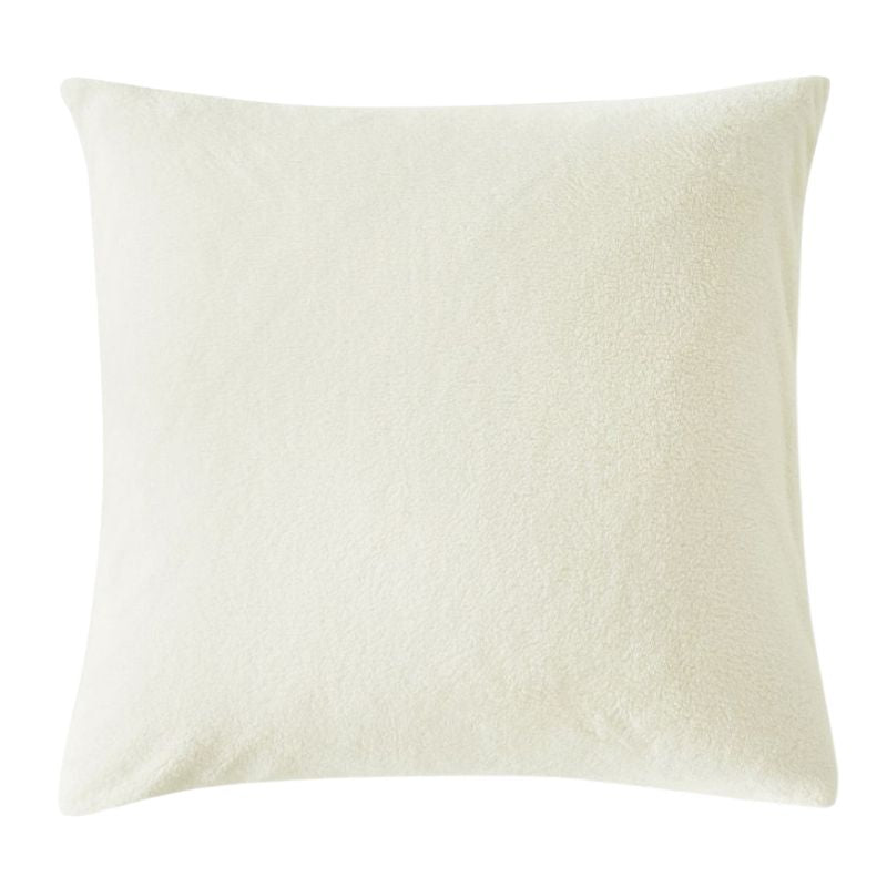 Ivory Snuggle Fleece European Pillowcase Pair