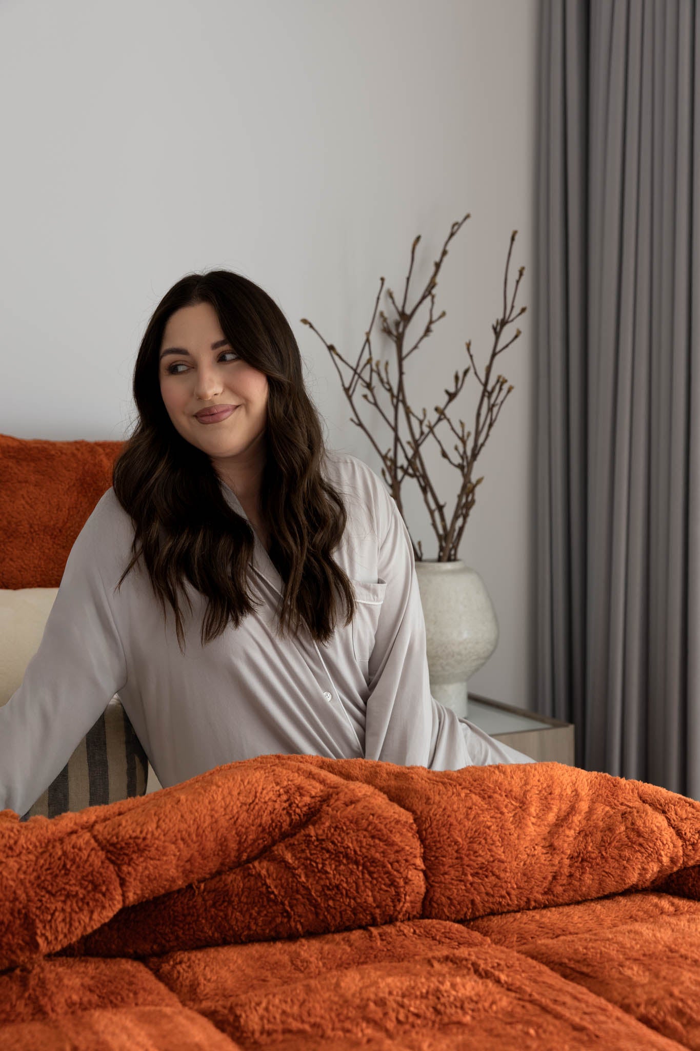 Cinnamon Snuggle Fleece Comforter Set
