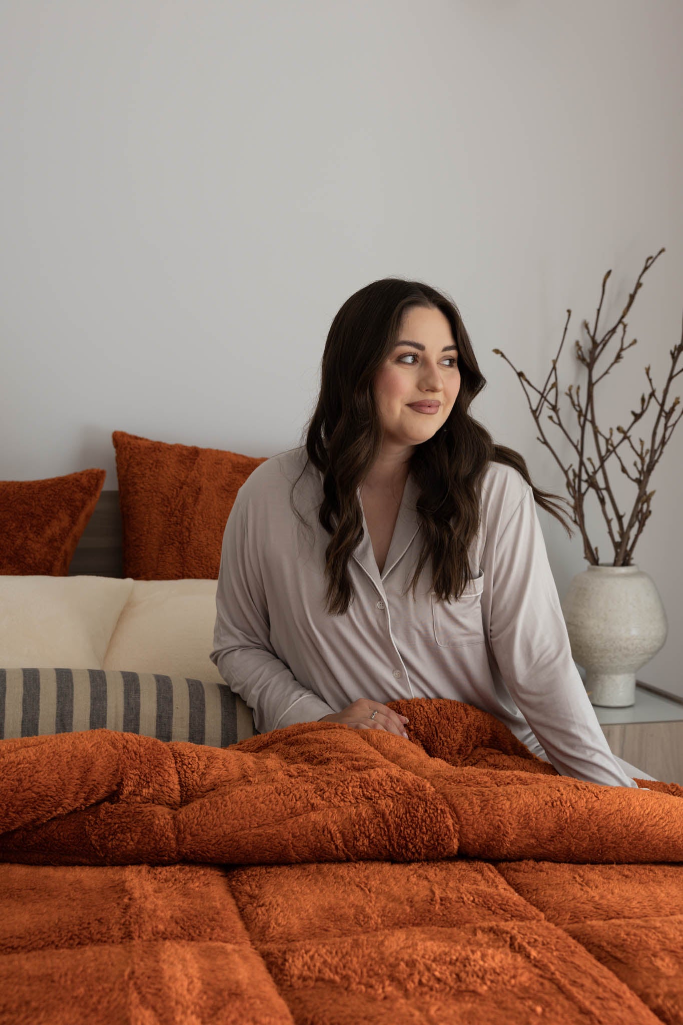 Cinnamon Snuggle Fleece Comforter Set