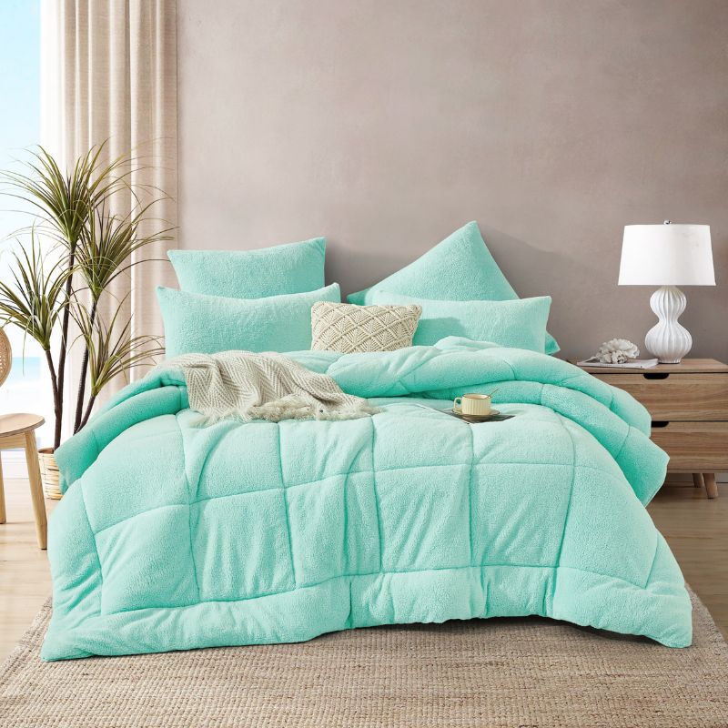 Mint Snuggle Fleece Comforter Set