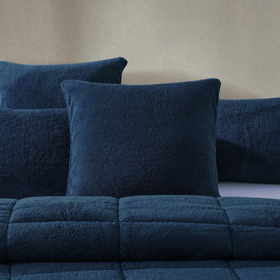 Midnight Blue Snuggle Fleece Comforter Set