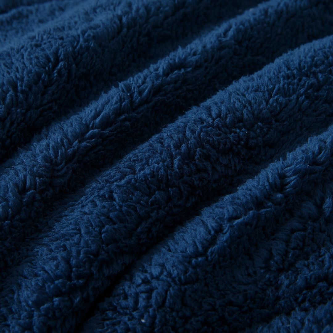 Midnight Blue Snuggle Fleece European Pillowcase Pair