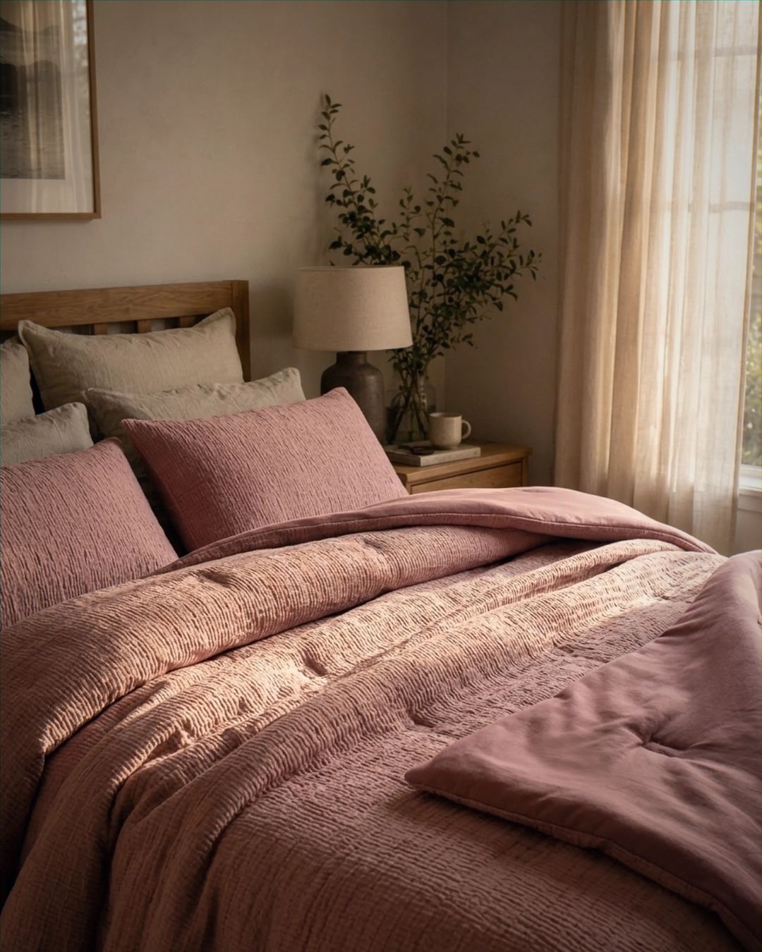 Stretch Woven Rose Comforter Set