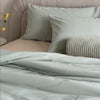 sage green corduroy comforter spanning video