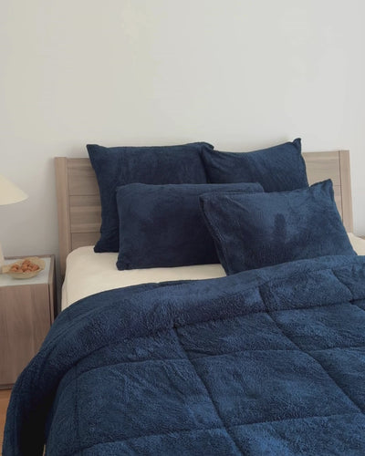Pagnet Blue Snuggle Fleece Comforter Set