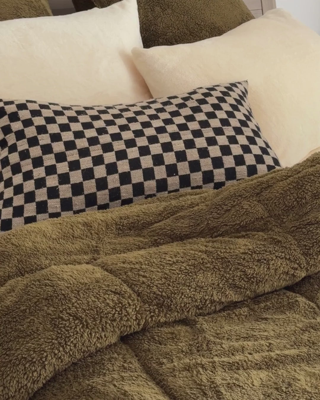 Military Olive Snuggle Fleece Comforter Set