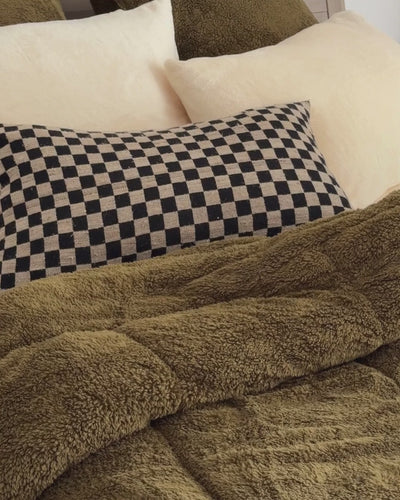Military Olive Snuggle Fleece Comforter Set