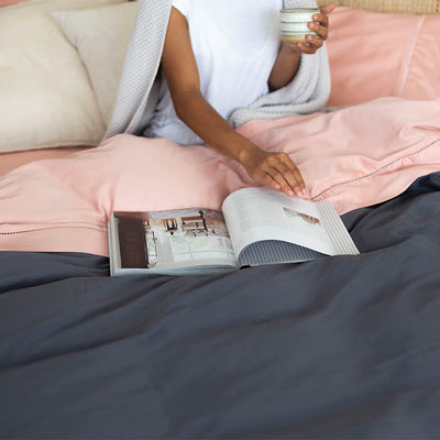 Sienna Living Bamboo Cotton Blush Quilt Cover Bedding Set (6597280268332)