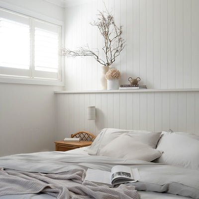 Sienna Living Bamboo Cotton 400 Thread Count Silver Quilt Cover Set - Manchester Factory (5448296988716)